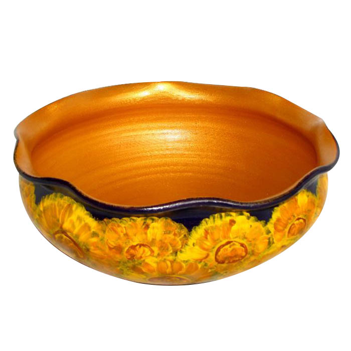 ceramica floarea soarelui mov 001